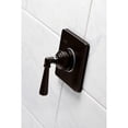 thumbnail image 2 of Kingston Brass KS3045HL Metropolitan Single-Handle Three-Way Diverter Valve with Square Trim Kit, Oil Rubbed Bronze, 2 of 9