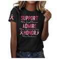 thumbnail image 1 of WEAIXIMIUNG T-Shirts Blancs pour Femmes Surdimensionnés Crop Mode Décontractée Imprimé Col Rond Manches Courtes Pull T-Shirt, 1 of 6