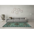 thumbnail image 3 of Ahgly Company Indoor Rectangle Persian Light Blue Traditional Area Rugs, 8' x 12', 3 of 4