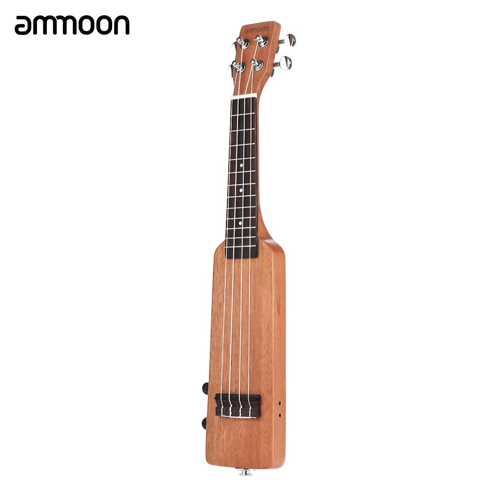 ammoon Creative Bottle Shape 21" Solid Wood Okoume Electric Ukulele