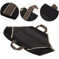 thumbnail image 3 of Large Canvas Firewood Carrier Log Tote Bag Indoor Fireplace Log Carrier Holders Woodpile Rack Fire Wood Carrying Outdoor Tubular Birchwood Stand by Hearth Stove Tools Set Basket Black BG001, 3 of 7