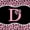 Black Pink D, variant on Manfei Leopard Print Bow Letter A Twin Bedding Sets for Girls, Black Pink Initial Bedding Comforter Set, Black Reversible, 7pcs