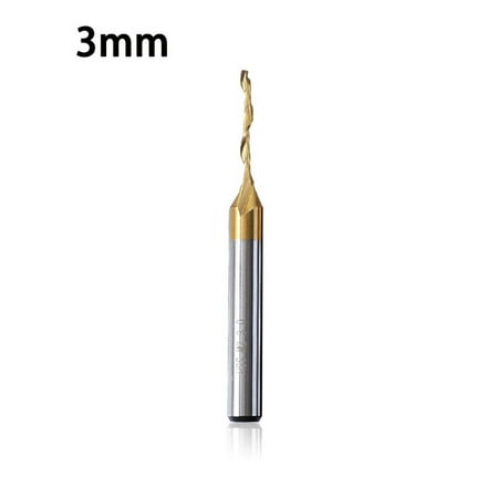 

Titanium End Milling Engraving Router Bit M2 Single Flute Spiral Cutter 3-12mm