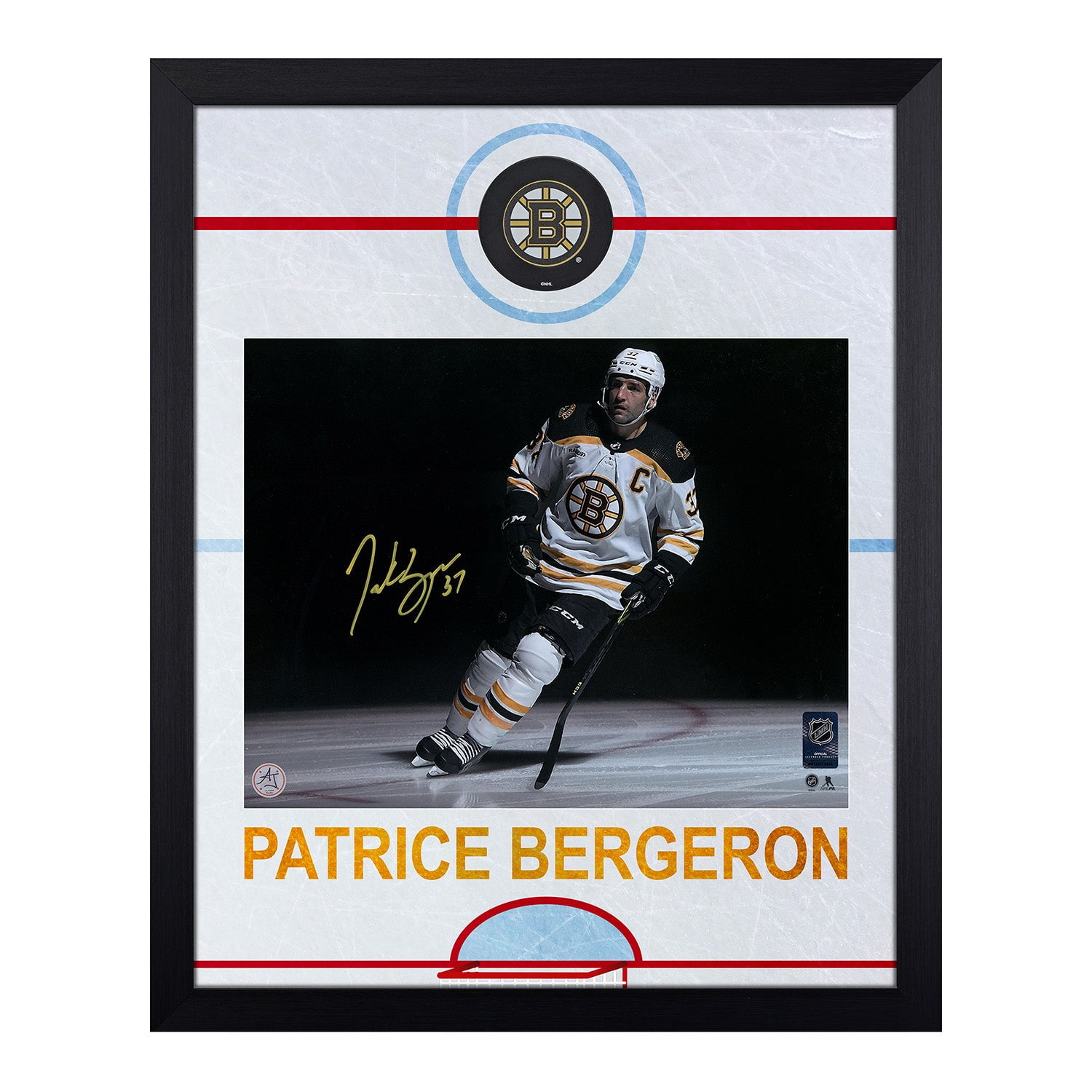 Patrice Bergeron Boston Bruins NHL Original Autographed Photos for