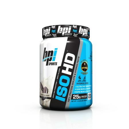 BPI Sports ISO HD Protein Cookies And Cream, 23