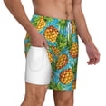 thumbnail image 6 of Rocae Pineapple for Men's Swim Trunks Quick Dry With Two Side Pockets and One Lined Patch PocketX-Large, 6 of 9