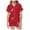 Z27-Red, variant on YUEHUA Toddler Girls Floral Silk Pajamas Short Sleeve Button-Up Top Shorts Summer 2PC Valentine's Day Flowers Satin Pajamas Set, Size 7-8 Years