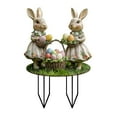 thumbnail image 5 of YWIYIUD 2PCS Cute Easter BunnyEgg Garden Stake 2D AcrylicBunny Decorative Garden Stakes Easter Decorations Welcome Signs Rabbits Happy Easter Spring Decor for Outdoor Festival Home Party Supplies, 5 of 8