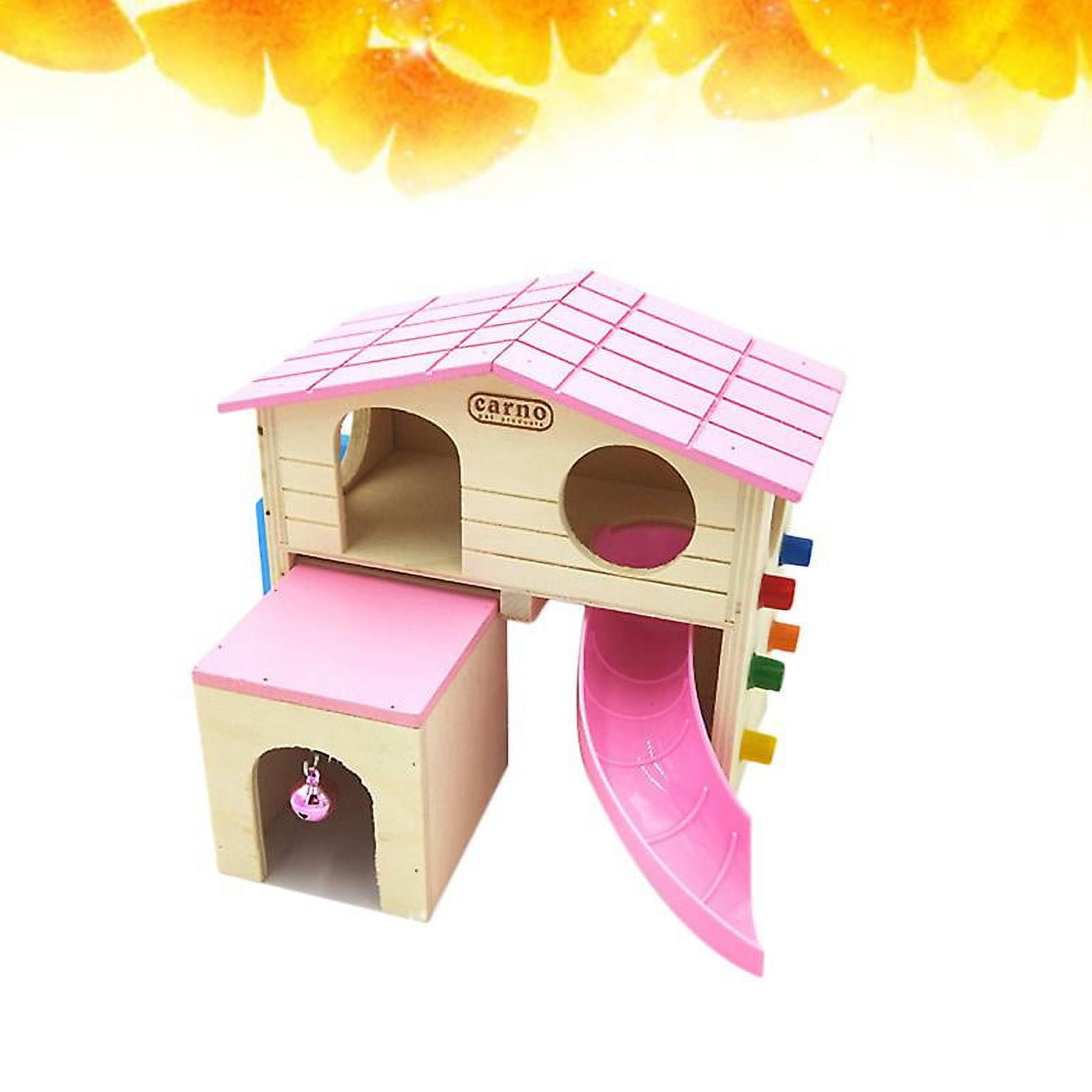 1pcs Wooden Hamster Sliding Stair House