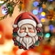 thumbnail image 4 of Decoraciones Navideñas onlyliua Árbol de Navidad Colgante Papá Noel Artesanía de Resina, 4 of 5