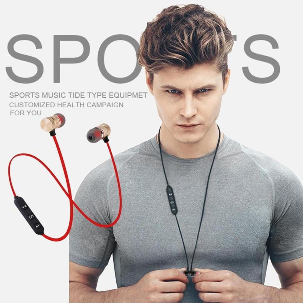 JSNKJLMN Magnetic Sweatproof Wireless Bluetooth Sport