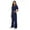 Navy, variant on Women'S Scrubs Easy Care Uniforms Navy Blue Womens Scrub Pants Cozy Fit Nurse Sweatshirt Pants Set