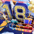 thumbnail image 3 of Tarjeta emergente aniversario KAIYANG cumpleaños 3D estilo 10.° 2, 3 of 5