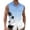 Z06 Light Blue, variant on Erwazi Men's Hawaii Printed Lapel Button Down Vest Sleeveless Collared Beach Casual Summer Top with Chest Pocket