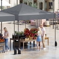 thumbnail image 4 of Costway Pop up Canopy Tent, Heavy-duty Easy Setup Gazebo Shelter with Wheeled Bags Gray, 4 of 10