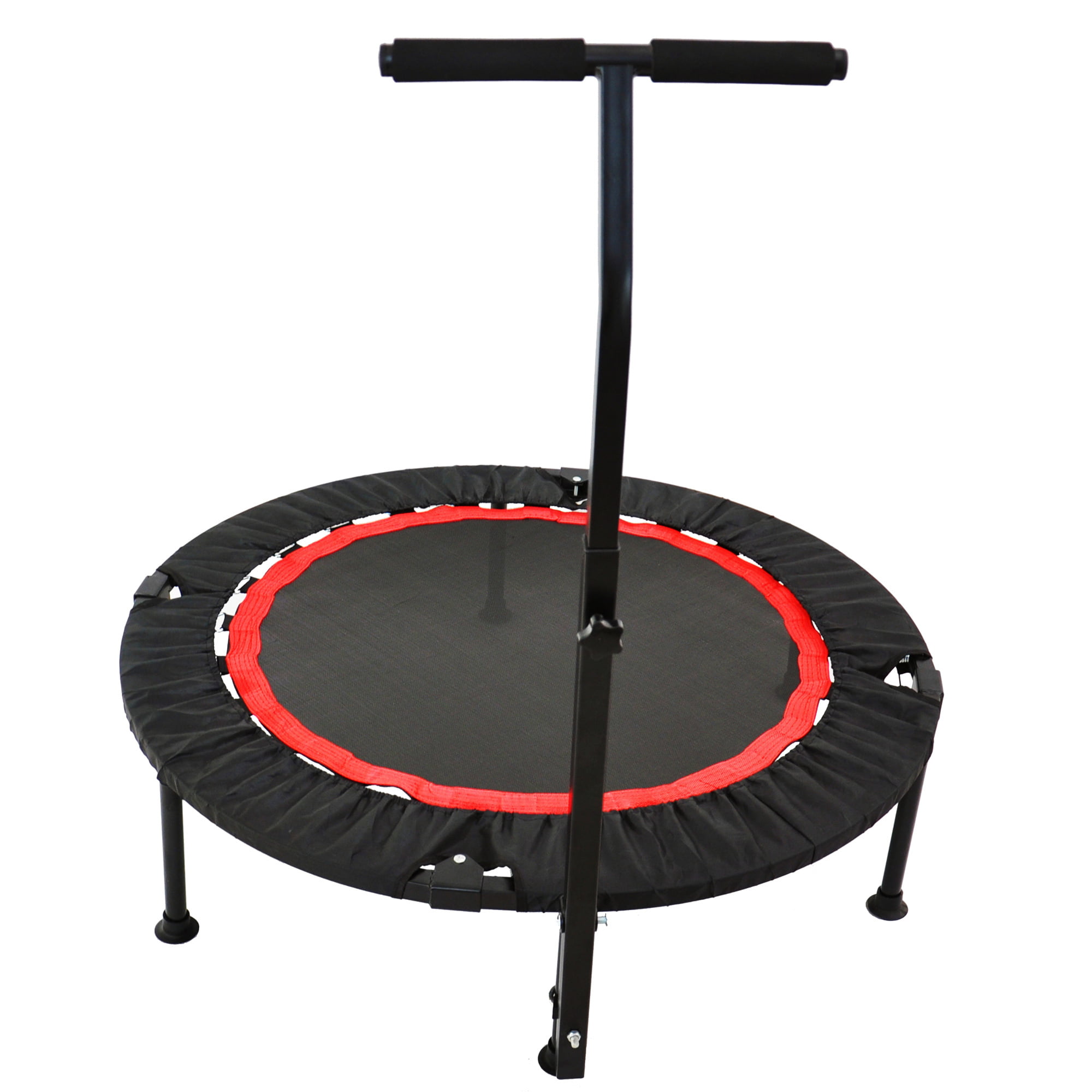 BalanceFrom 40-inch Fitness Trampoline with or Without Adjustable U-Shape Handle 300-Pound Capacity 