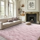 thumbnail image 1 of Alfombra Finrèc, rosa y esponjosa, 120 x 180 cm, para dormitorio y sala de estar, 1 of 8