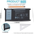 thumbnail image 1 of Batería 42wh WDXOR para laptop Dell Inspiron 13 15 5000 7000 Series MENLONG, 1 of 2