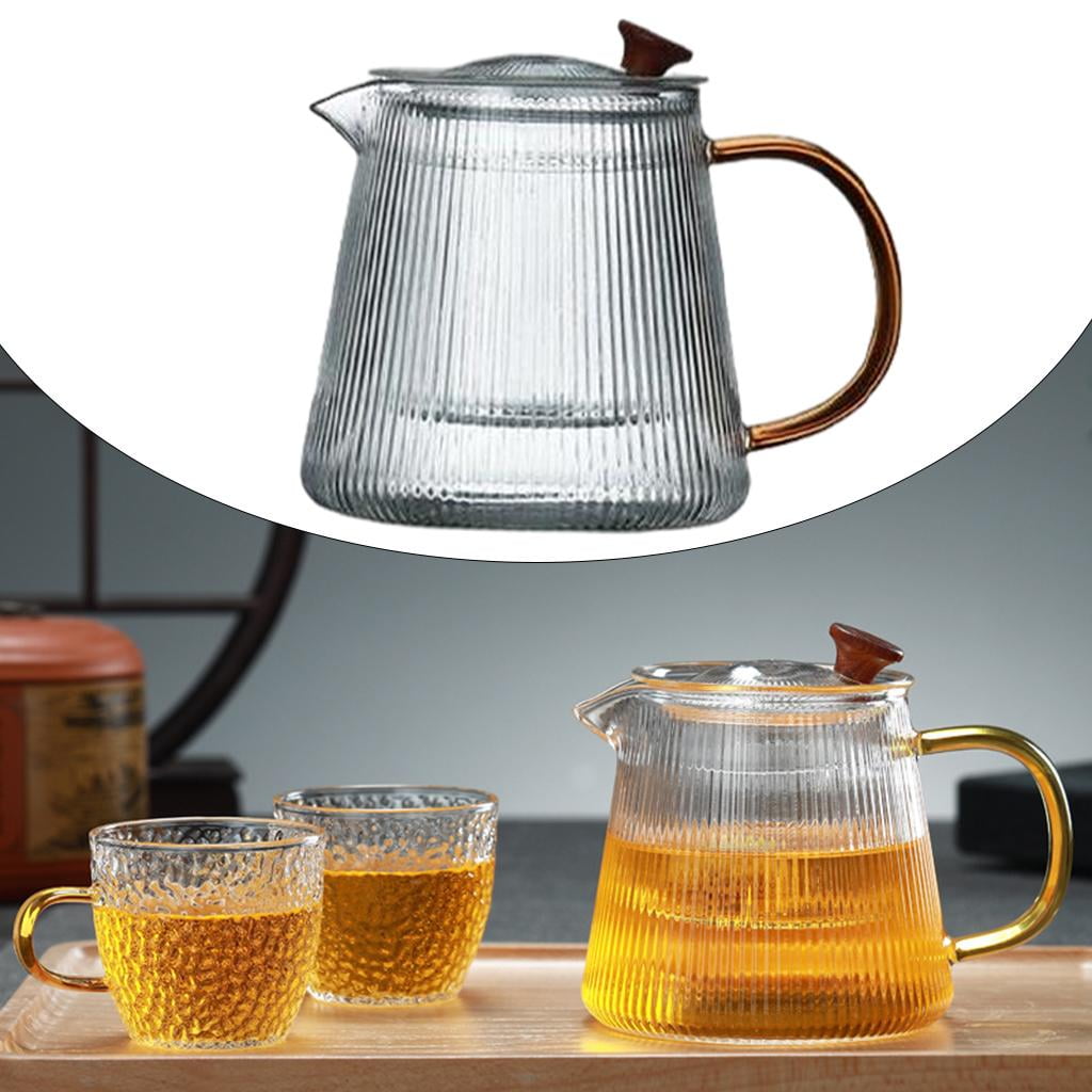 Glass teapot stovetop safe hot sale