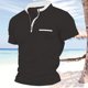 thumbnail image 2 of Camisas de Manga Larga para Hombres Casual Color Sólido Cuello Redondo, Blusa de Poliéster para Al Aire Libre, Diario Y Invierno de Primavera, 2 of 6