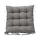 thumbnail image 5 of Kearding Cojín de asiento de lino Transpirable Cuadrado Verano PP Algodón Color sólido Sillón de hogar Silla de computadora Sofá Cojín de Gris 2Conjunto, 5 of 6