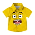 thumbnail image 2 of Sentuca Summer Boys Shirts Short Sleeve Button-down Shirts Casual Beach Graphic Tees for Kids Clothes Size 6 Years, 2 of 8