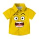 thumbnail image 3 of Las Niñas Serán Niñas Bruja Camisa Linda Impresión con Bolsillo Camisa de Manga Corta Casual para los Niños Camisa de Vestido de Manga Corta, 3 of 8