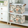 thumbnail image 2 of Yayeee Foldable Storage Basket for Shelves with Handles Waterproof Cloth Bins, Mountain Pattern, 2 of 7