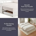 thumbnail image 6 of Alaterre Melody White Twin to King Daybed with Trundle and Storage Drawers, 6 of 8