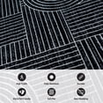 thumbnail image 6 of World Rug Gallery Contemporary Stripe Arch Design Area Rug - BLACK 5'X7', 6 of 9