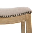 thumbnail image 2 of New Ridge Home Goods 31" Saddle Bar-Height Stool Natural, 2 of 12