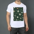 thumbnail image 2 of Solid ColorSnowflake Oversize T-shirts For Women Basic Plus Tees Baggy t Shirts, 2 of 5