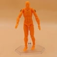 thumbnail image 3 of Moyic Muñeca Kun hecha a mano con articulaciones móviles, elección de regalo, juguetes cognitivos científicos para niños, estilo único pinturas mujer naranja, 3 of 6