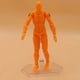 thumbnail image 5 of Monstrate PVC mano de obra artística articulaciones móviles dibujo maniquí modelos decoración elegante pinturas macho naranja, 5 of 6
