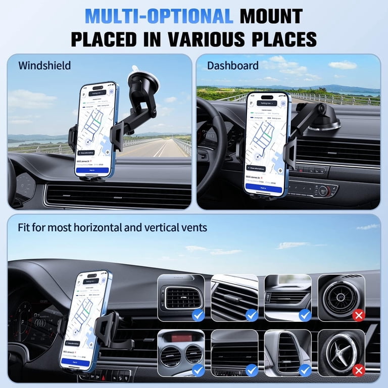 Iphone Magnetic Car Mount LISEN - Universal Smartphone Mount With ...