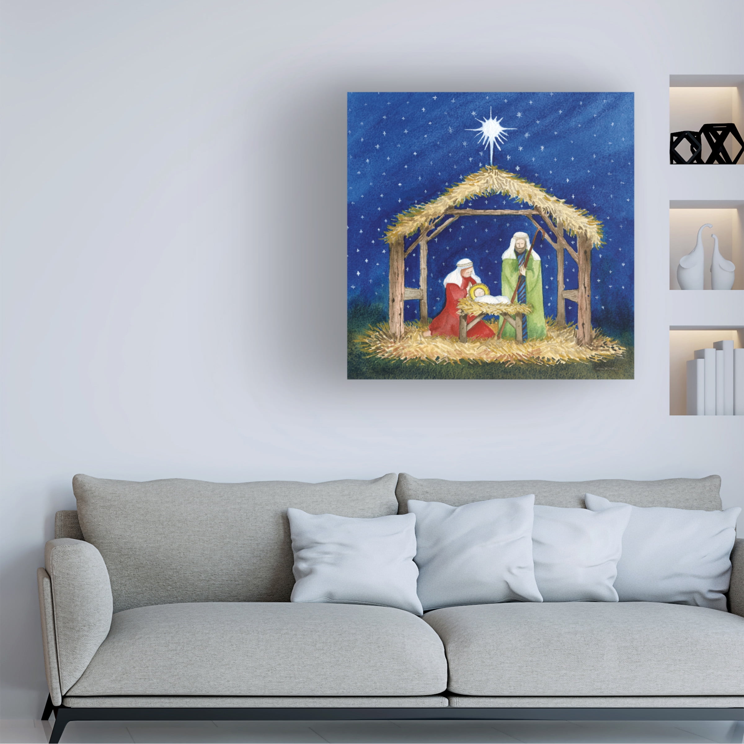 Kathleen Parr McKenna 'Christmas in Bethlehem III' Canvas Art