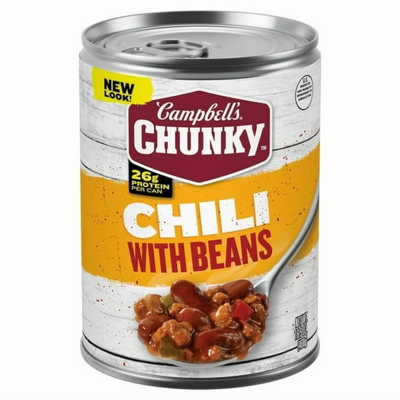 Campbell’s Chunky Chili with Beans 16.5 oz Can (Pack of 3)