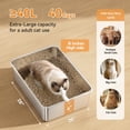 thumbnail image 2 of Caja de arena para gatos Jotesnew, extra grande, XXXL, 71 x 51 x 15 cm, paquete de 2, 2 of 7