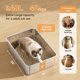 thumbnail image 2 of Caja de arena para gatos Jotesnew, extra grande, XXXL, 71 x 51 x 15 cm, paquete de 2, 2 of 7