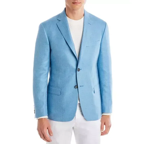The Men's Store at Bloomingdale's Basketweave Solid Regular Fit Sport Coat, 42R