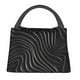 thumbnail image 1 of Fotbe Abstract Black And White Waves Bolsa Térmica Portátil con Estampado, Bolsa de Entrega de Alimentos Aislada, Bolsa Reutilizable de Gran Capacidad para Comidas y Supermercado, 1 of 6