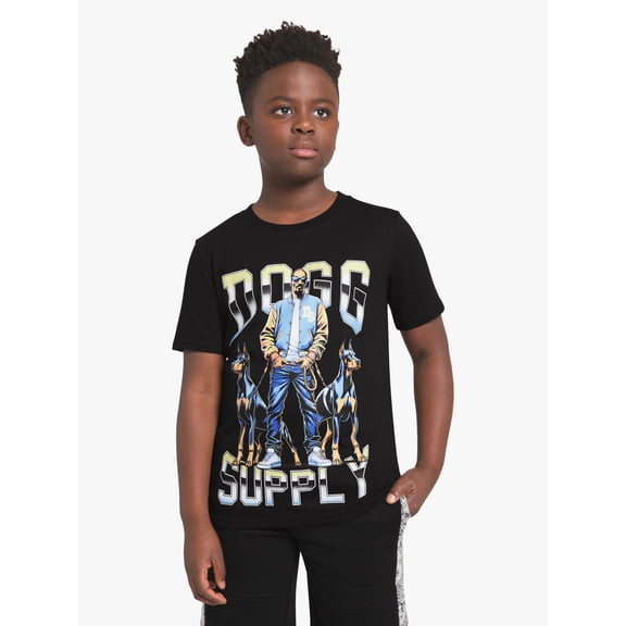 Dogg Supply by Snoop Dogg Little Boys & Big Boys Short Sleeve Graphic Tee, Sizes 4-18