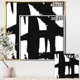 thumbnail image 2 of Black & White Crossing Paths II - Modern & Contemporary Framed Canvas, 2 of 3