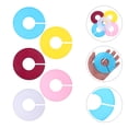 thumbnail image 1 of IFANLANDOR 10pcs Hanger Size Divider for Clothes with Round Shape and Assorted Color, 1 of 6