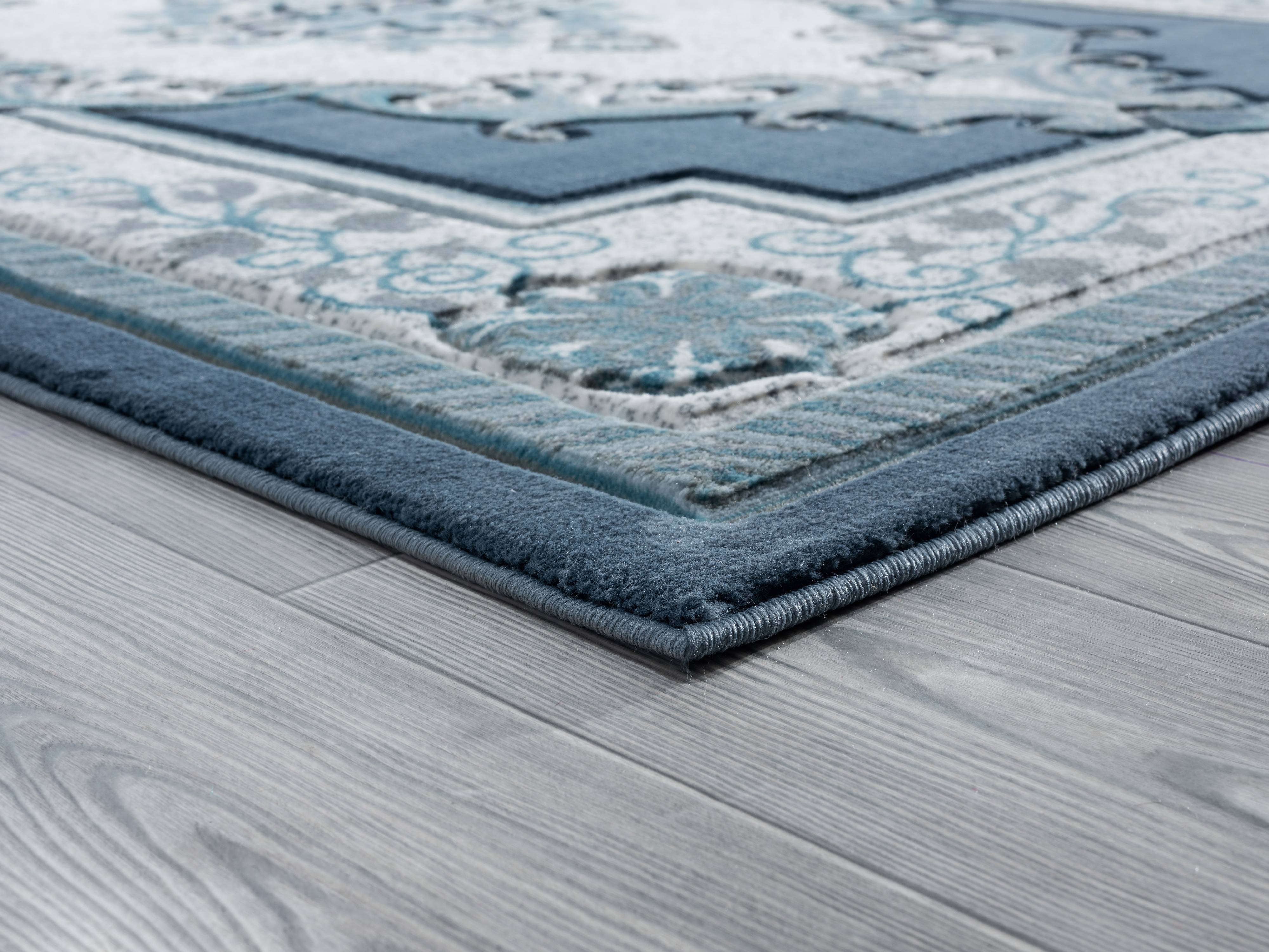 United Weavers Drachma Patras Traditional Medallion Accent Rug, Aqua, 1'10" x 2'8"