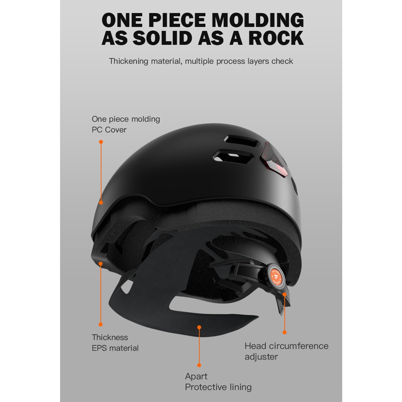 Commuters Helmets with 720P Camera & Windproof Ear Protections Comfortable Helmets with Record & Bright Front LEDs