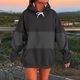thumbnail image 1 of Ailaofu Women's Long sleeves Color Block Hoodie Tops Cute Casual Drawstring Loose Lightweight Pullover, 1 of 5