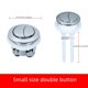 thumbnail image 3 of Botón de inodoro redondo universal, interruptor de descarga de tanque de agua de inodoro, accesorios de botón simple y doble, 3 of 5