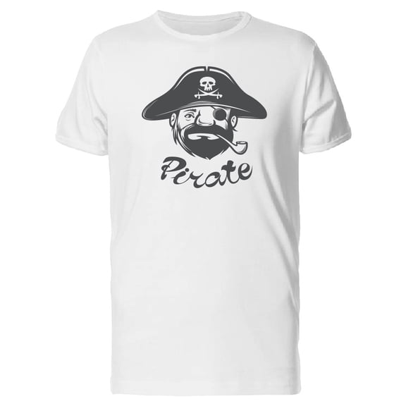 Pirate  With Beard & Pipe Tee Men's -Image by Shutterstock