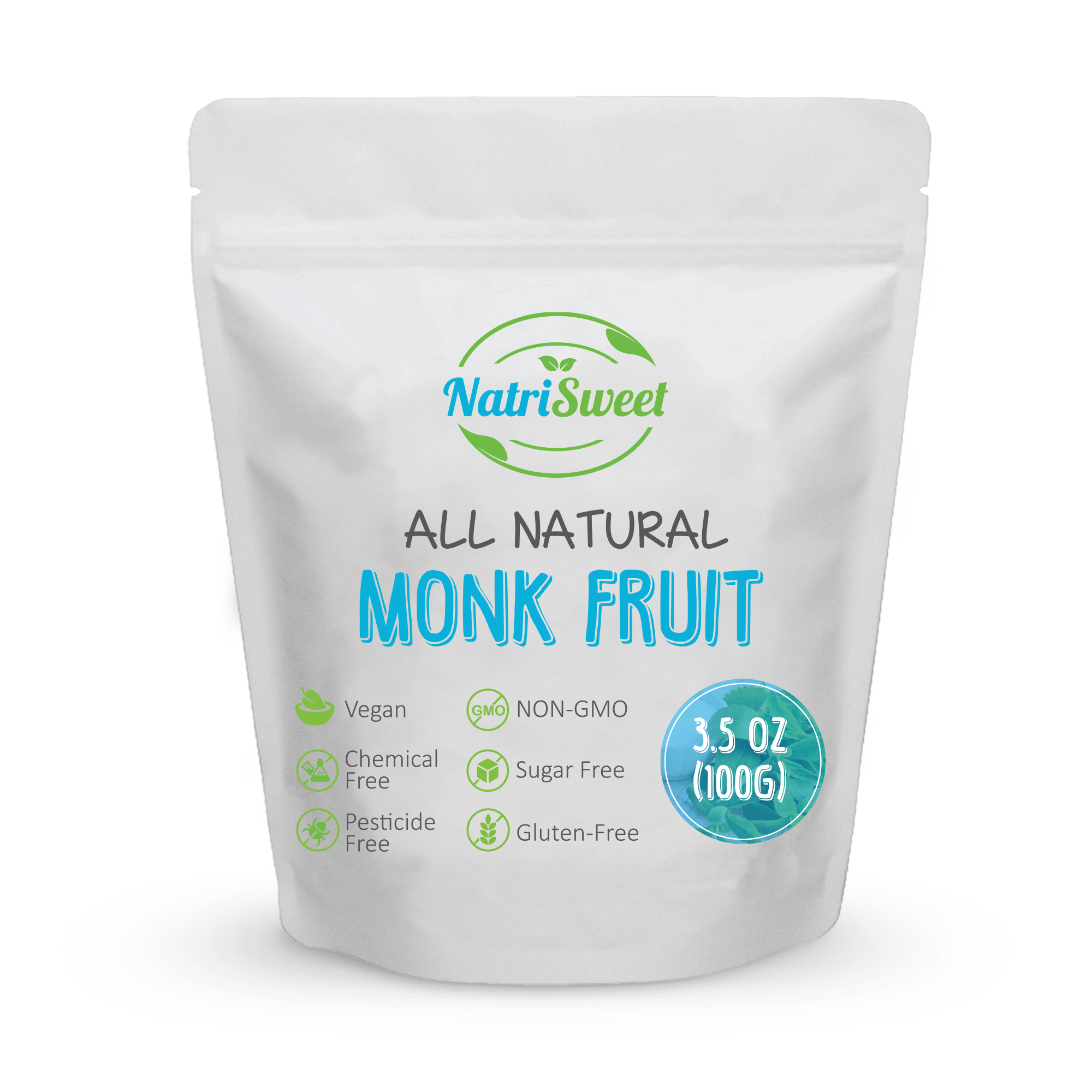 NatriSweet Monk Fruit Extract 3.5oz (100g) 322 Servings, 100 Pure